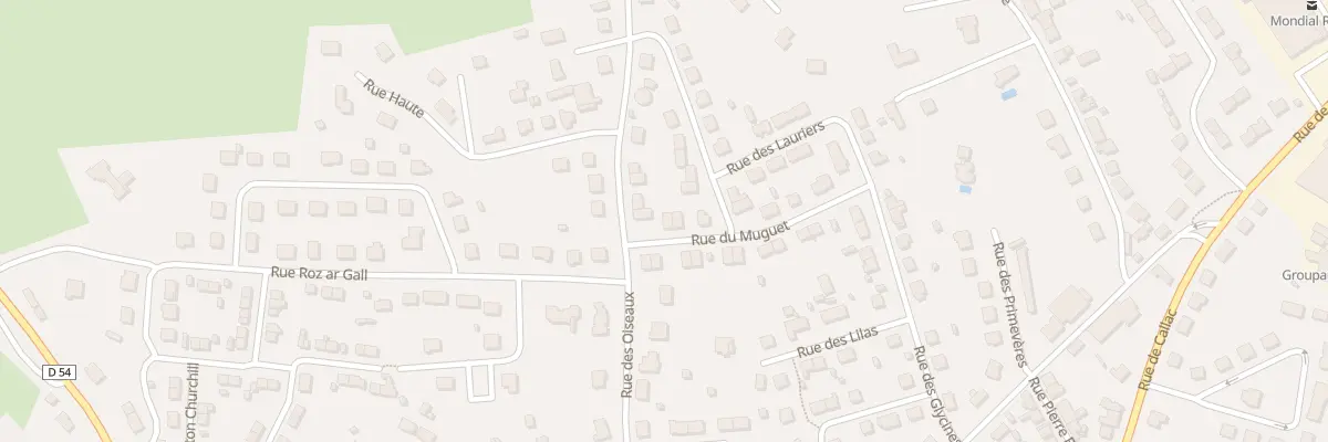 Plan du 2 Rue du Muguet à Carhaix-Plouguer