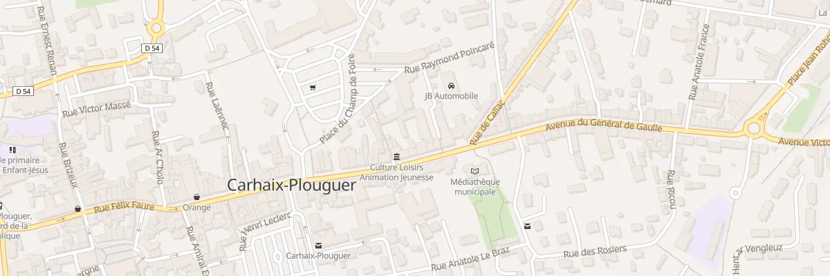Plan du 29 Rue des Martyrs à Carhaix-Plouguer