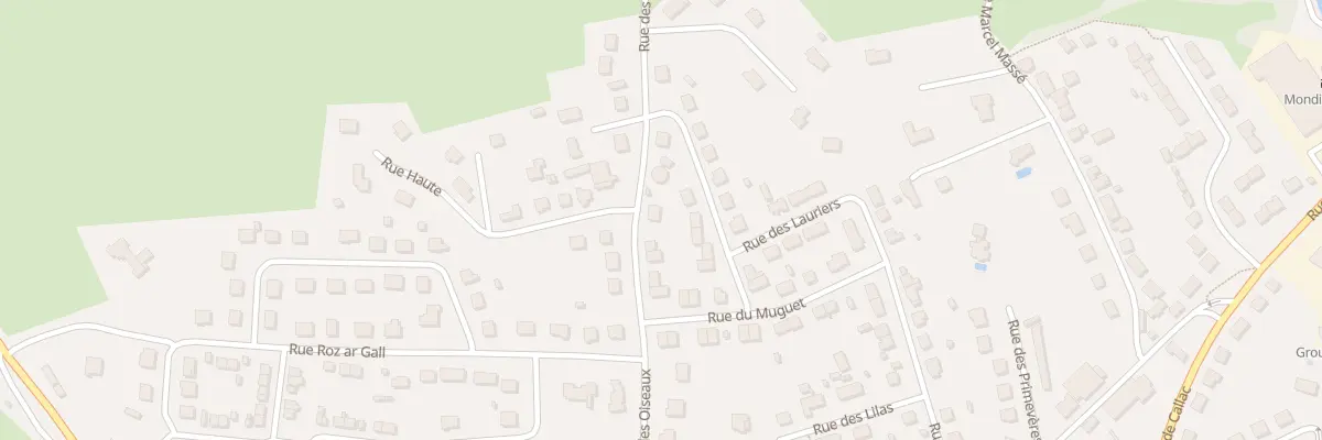Plan du 28 Rue des Oiseaux à Carhaix-Plouguer