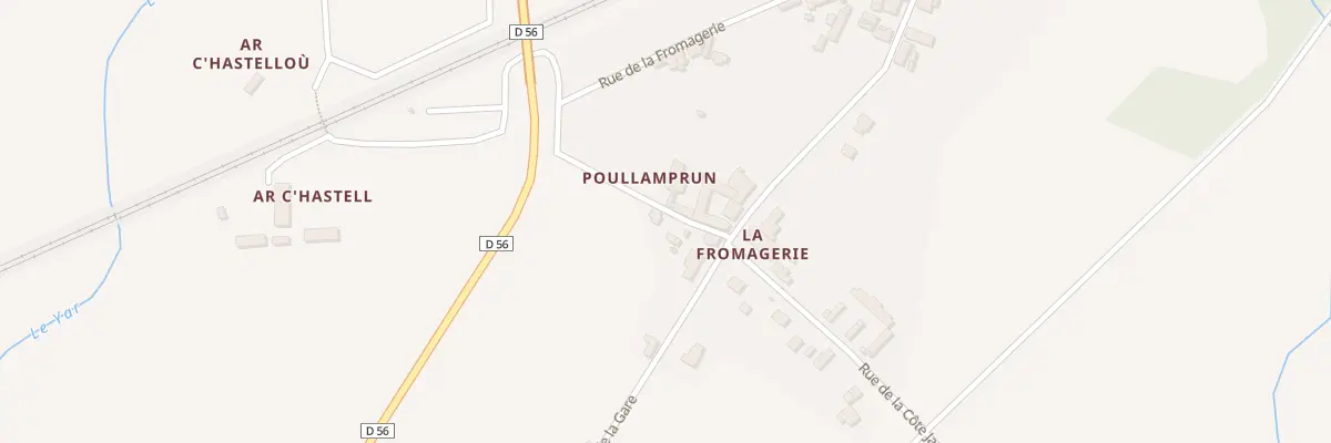Plan du 1 Rue de Poullanprun à Plounérin