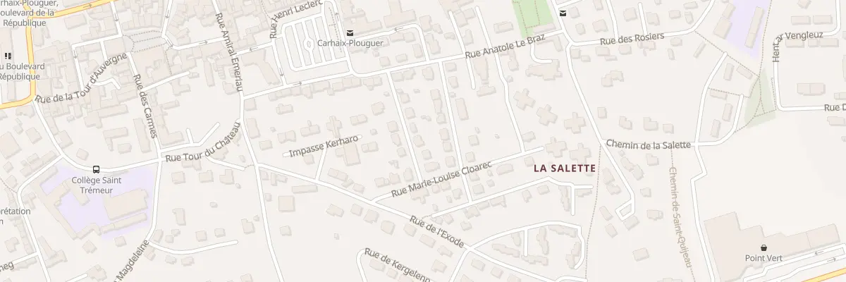 Plan du 5 Rue Constant Lancien à Carhaix-Plouguer
