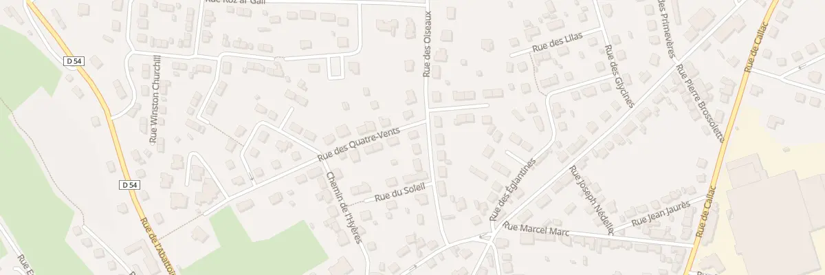 Plan du 1 Rue des Quatre Vents à Carhaix-Plouguer
