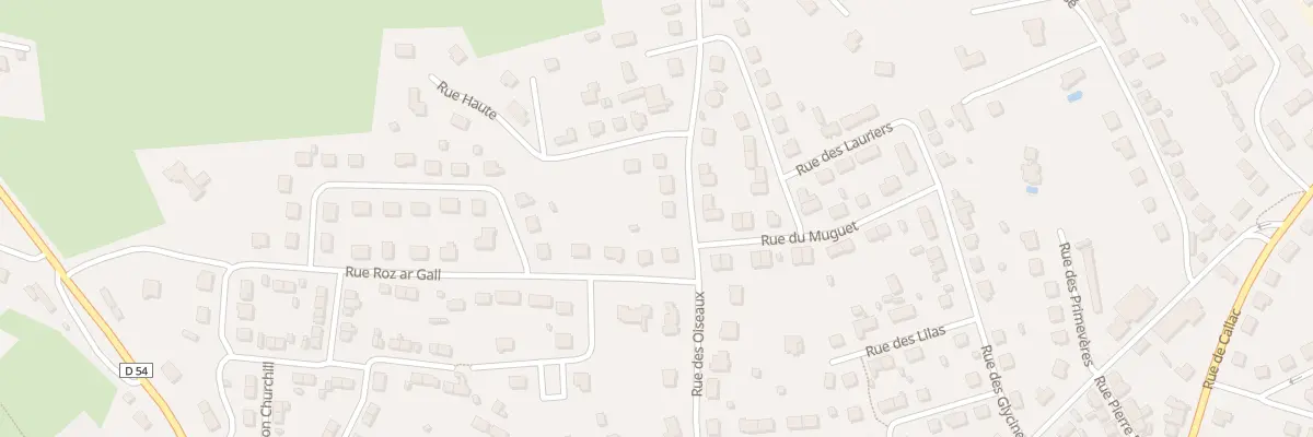 Plan du 13 Rue des Oiseaux à Carhaix-Plouguer