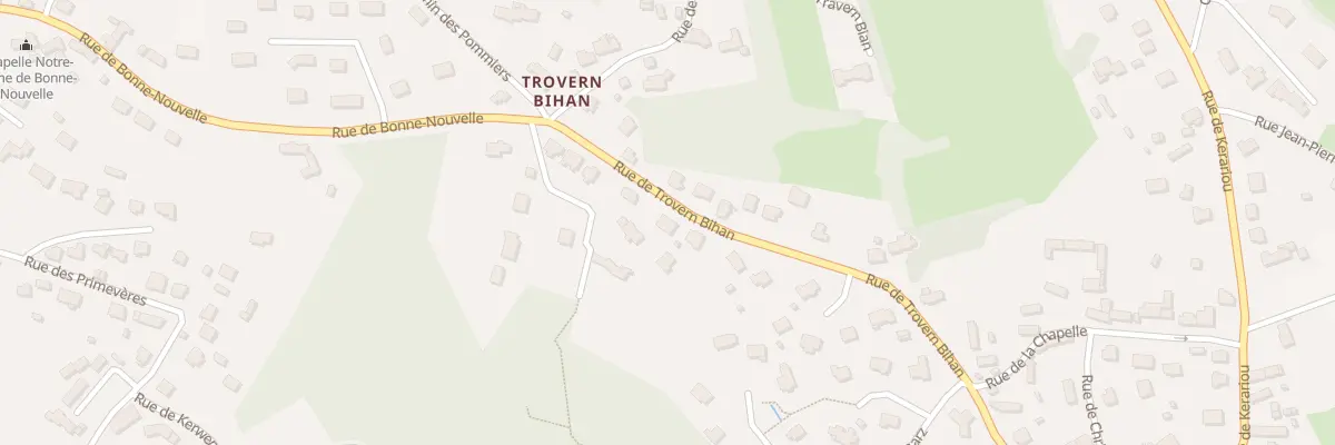 Plan du 29 Rue Trovern Bihan à Trébeurden