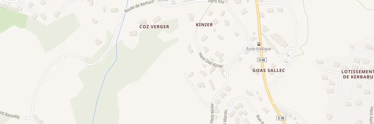 Plan du 7A Hent Kinier à Trédrez-Locquémeau
