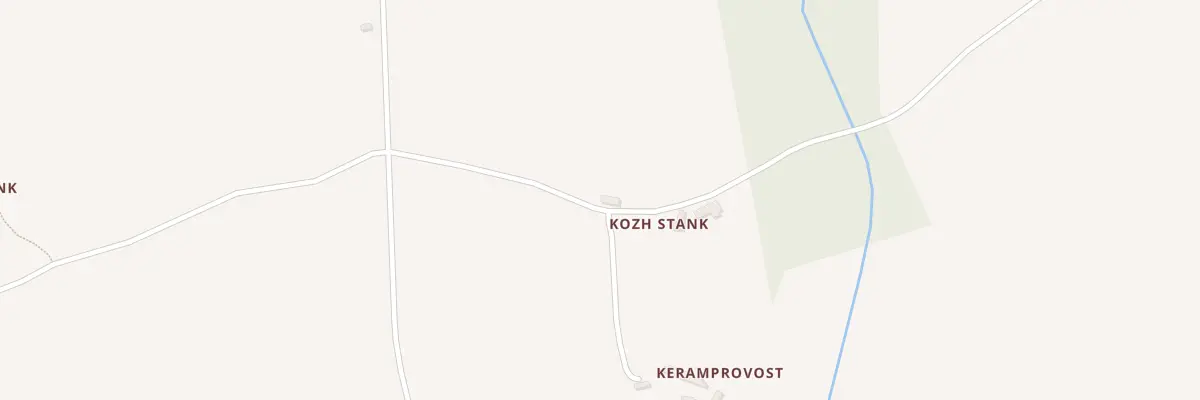 Plan du 1 Kozh Stank à Plufur