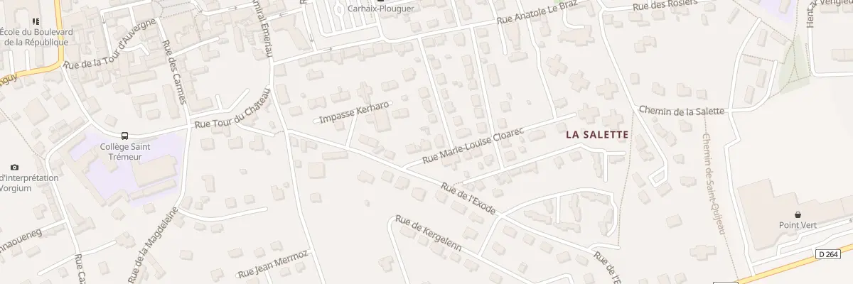 Plan du 1 Rue Marie Louis Cloarec à Carhaix-Plouguer
