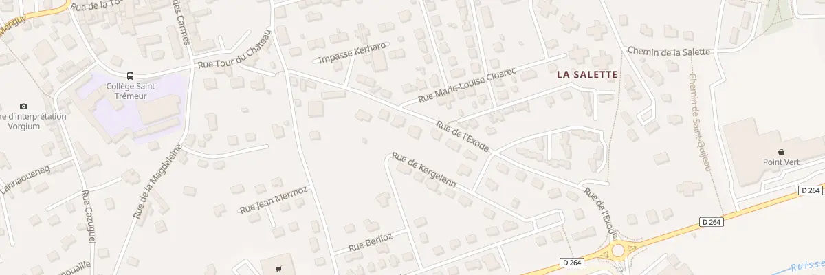 Plan du 14 Rue de l’Exode à Carhaix-Plouguer