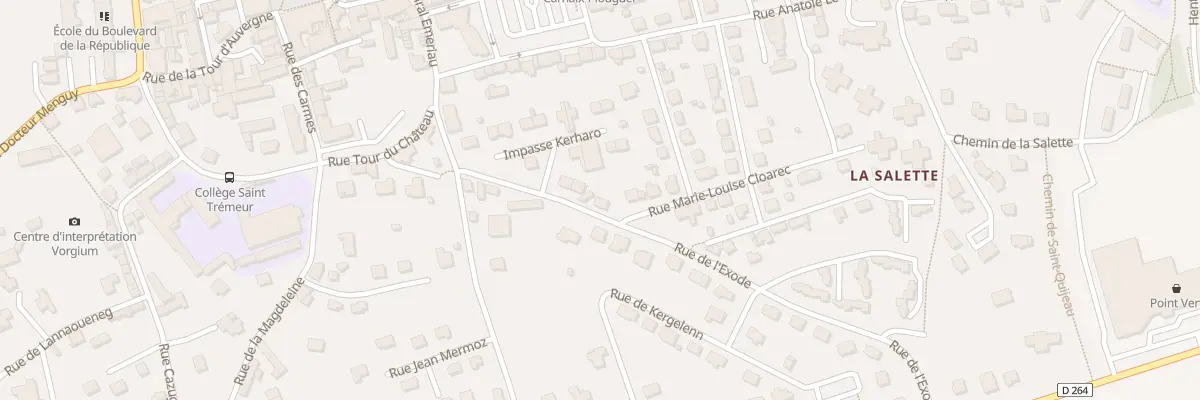 Plan du 3 Rue de l’Exode à Carhaix-Plouguer
