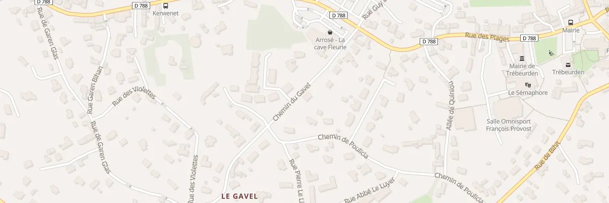 Plan du 8 Che du Gavel à Trébeurden