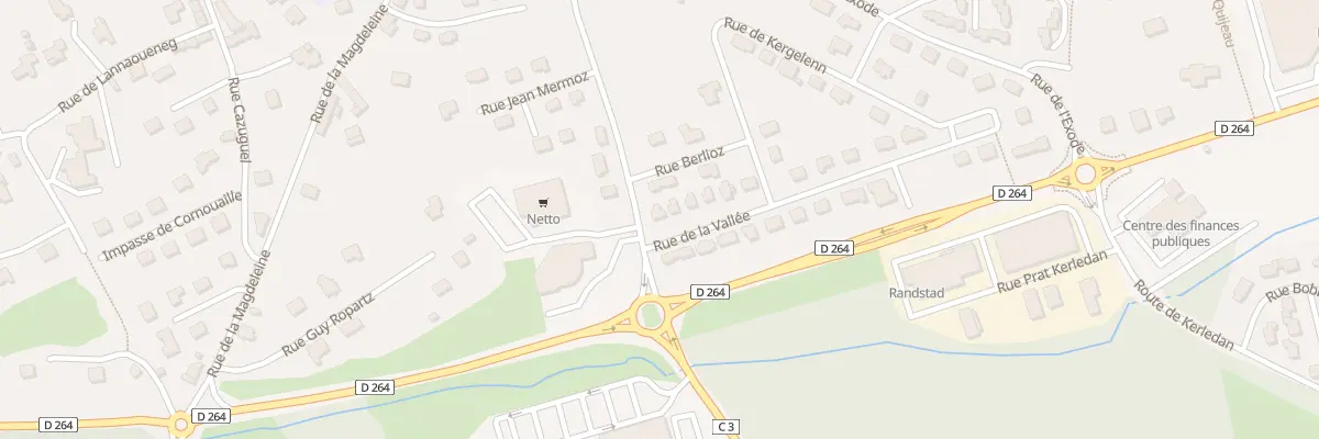 Plan du 5 Rue de la Metairie Neuve à Carhaix-Plouguer