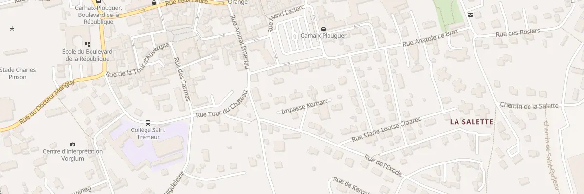 Plan du 9 Imp Kerharo à Carhaix-Plouguer
