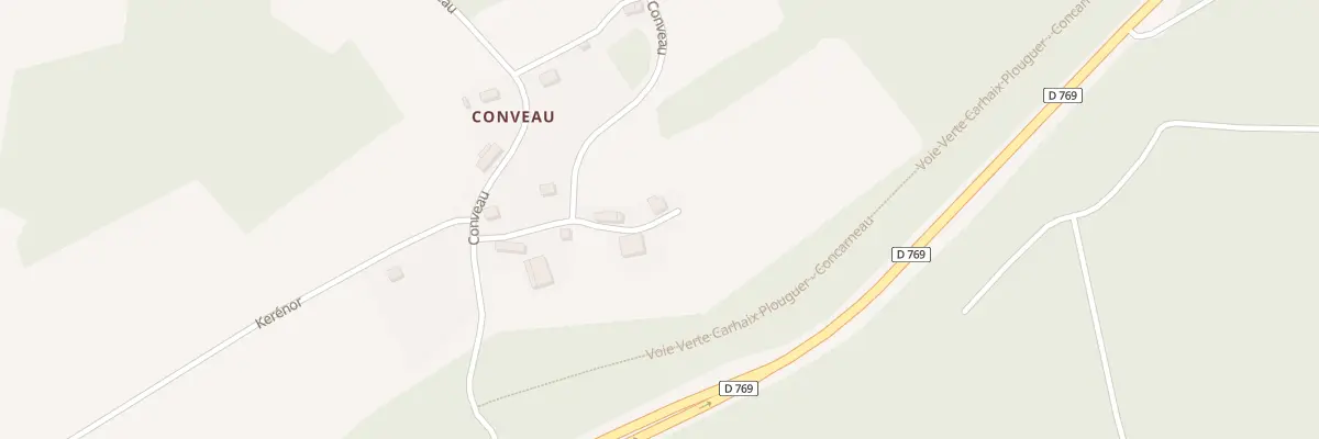 Plan du 89 Conveau à Gourin