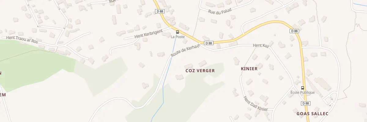 Plan du 7072 Rte de Kerham à Trédrez-Locquémeau