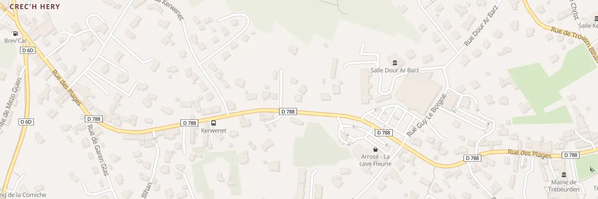 Plan du 68 Rue des Plages à Trébeurden