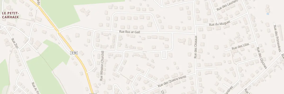 Plan du 20 Rue Marie Louise Bernard à Carhaix-Plouguer