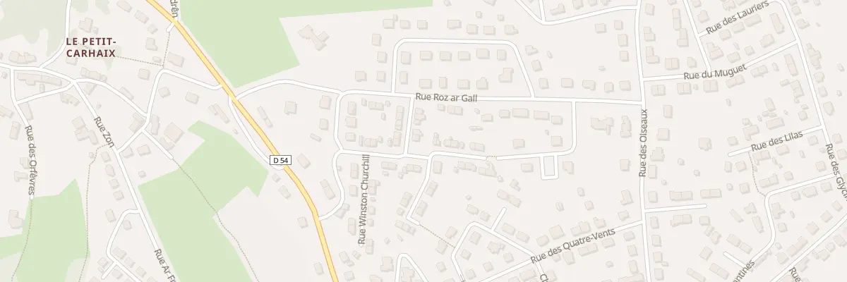 Plan du 16 Rue du Devon à Carhaix-Plouguer