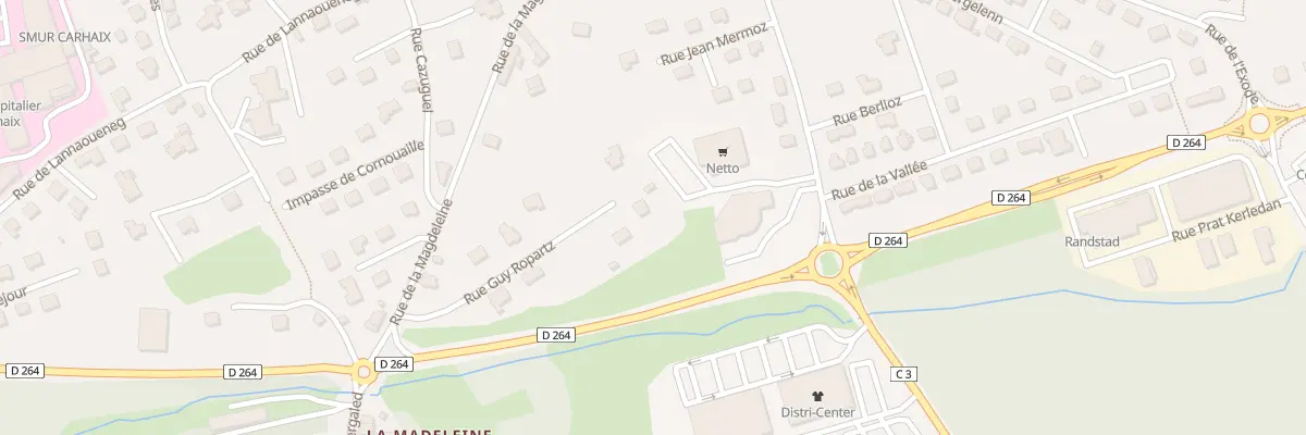 Plan du 8 Rue Guy Ropartz à Carhaix-Plouguer