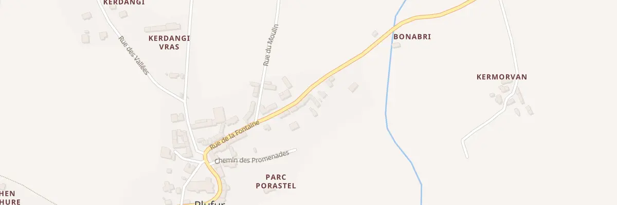 Plan du 10 Rue de la Fontaine à Plufur