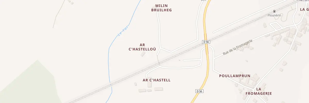 Plan du 5160 Ar Hastel Gare à Plounérin