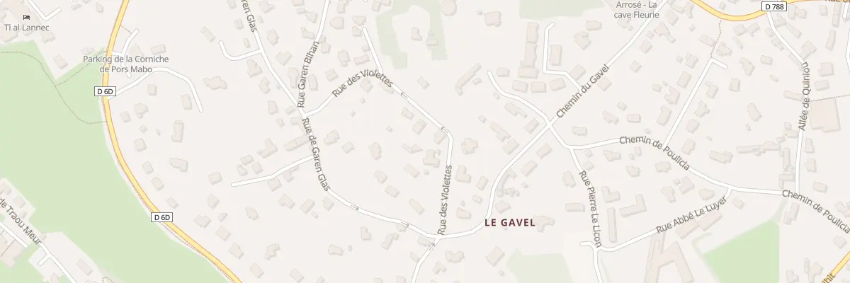 Plan du 14 Rue des Violettes à Trébeurden
