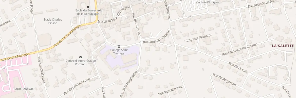Plan du 1 Rue de la Madeleine à Carhaix-Plouguer