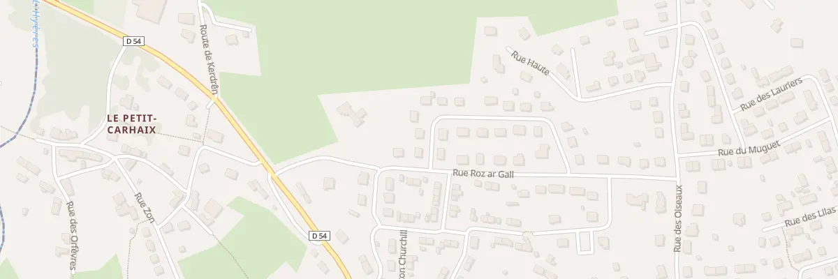 Plan du 24 Rue Théodore Botrel à Carhaix-Plouguer