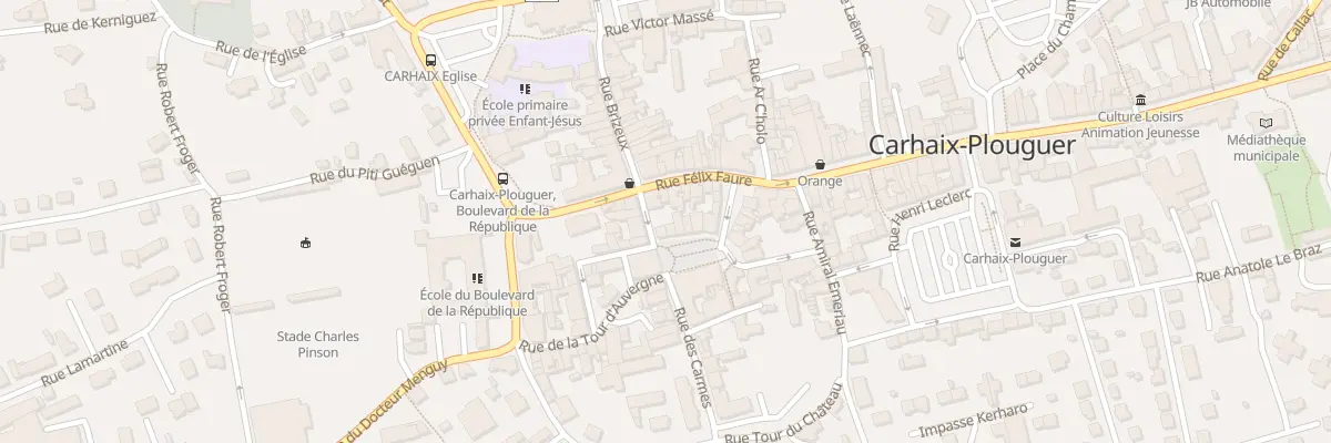 Plan du 4 Rue Brizeux à Carhaix-Plouguer