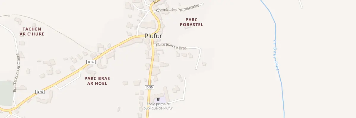 Plan du 1B Che du Clos à Plufur