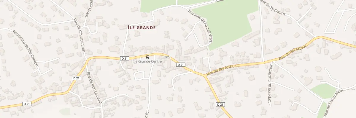 Plan du 22 Rue des Îles à Pleumeur-Bodou
