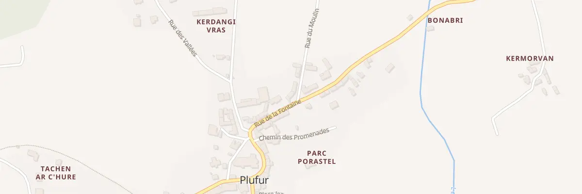Plan du 7 Rue de la Fontaine à Plufur