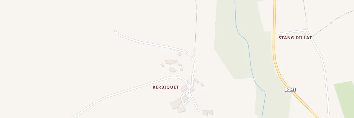 Plan du 1 Kerbiquet à Mellac