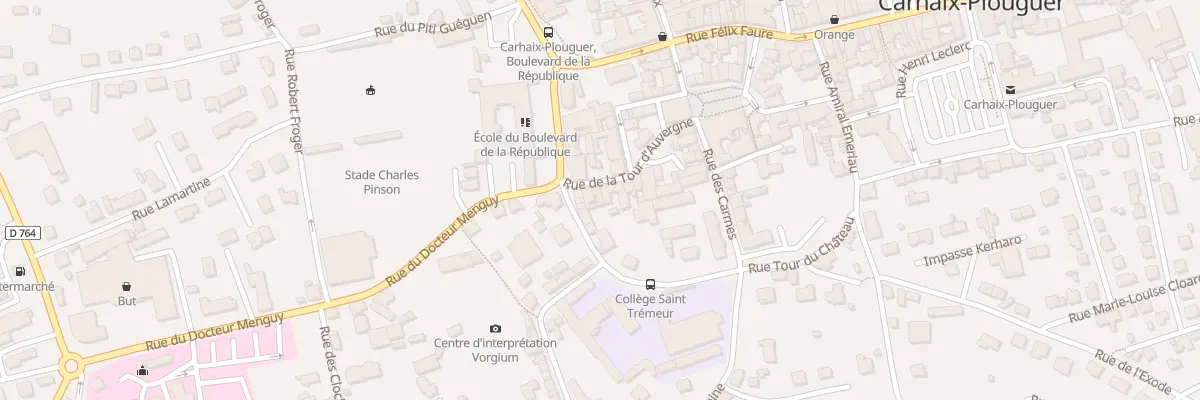 Plan du 19 Rue La Tour d’Auvergne à Carhaix-Plouguer