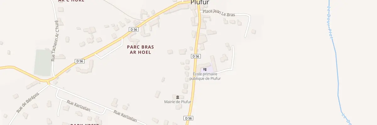 Plan du 14 Rue Jules Ferry à Plufur
