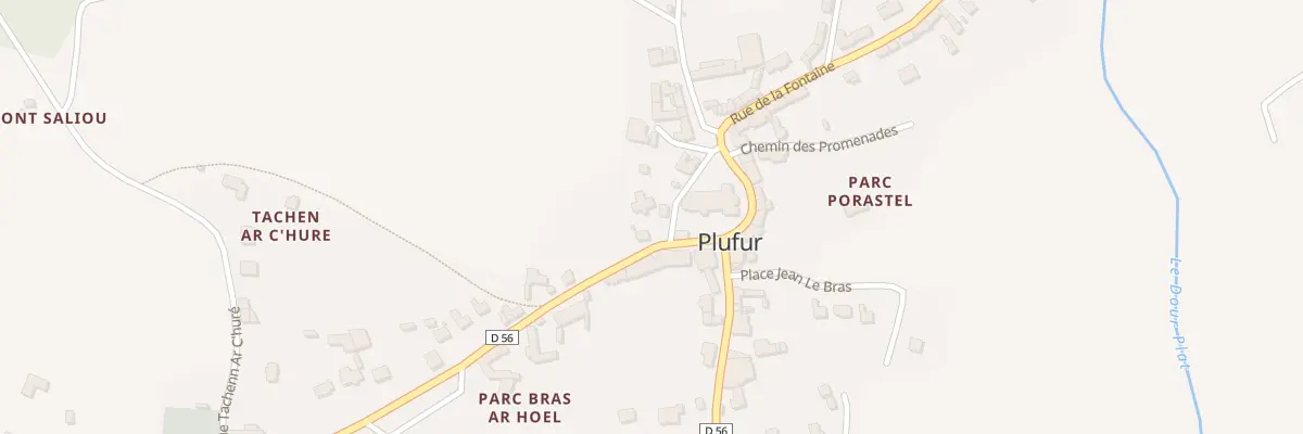 Plan du 2 Rue Joliot-Curie à Plufur