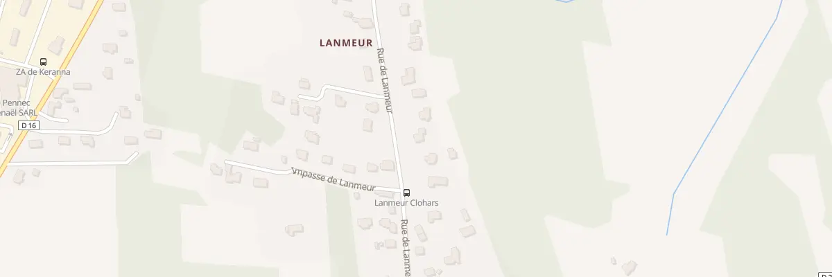 Plan du 33 Rue de Lanmeur à Clohars-Carnoët