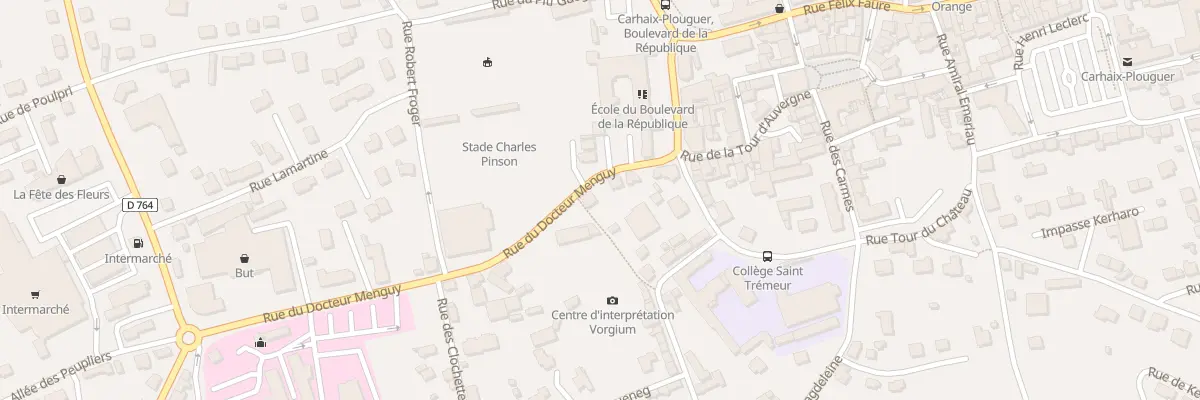 Plan du 3 Rue du Docteur Menguy à Carhaix-Plouguer