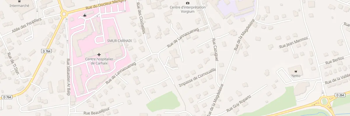 Plan du 11 Rue de Lannouënnec à Carhaix-Plouguer