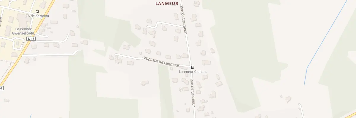 Plan du 2 Imp de Lanmeur à Clohars-Carnoët