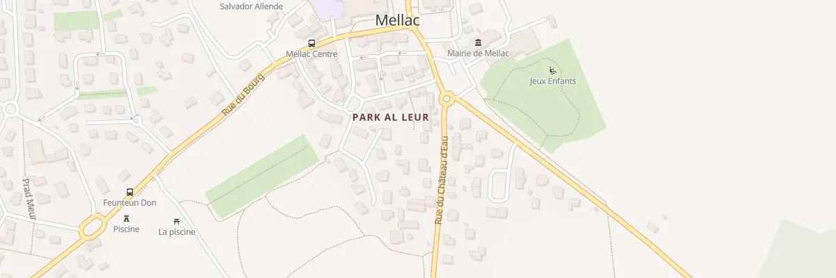 Plan du 2 Rue du Château d’Eau à Mellac