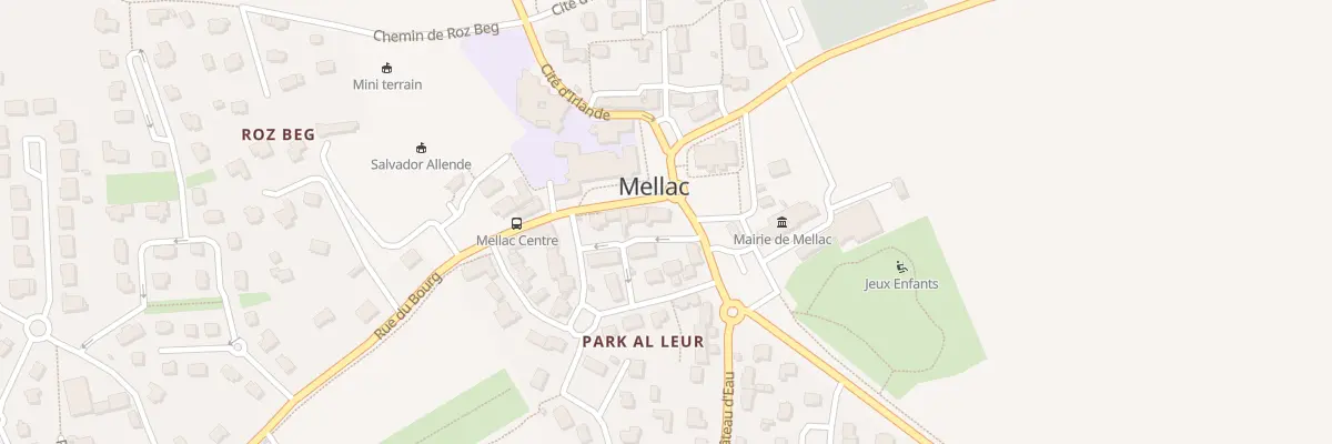 Plan du 1 Rue du Bourg à Mellac