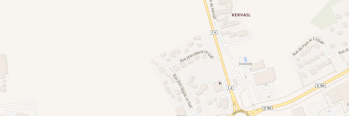Plan du 23 Rue Jean-Marie le Gall à Quimperlé