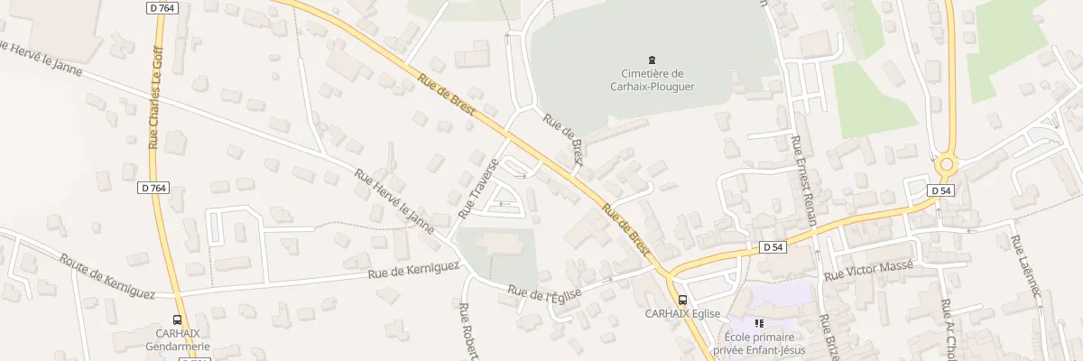 Plan du 15 Rue de Brest à Carhaix-Plouguer
