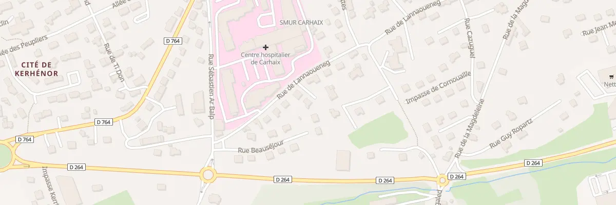 Plan du 2 Imp du Clos Duval à Carhaix-Plouguer