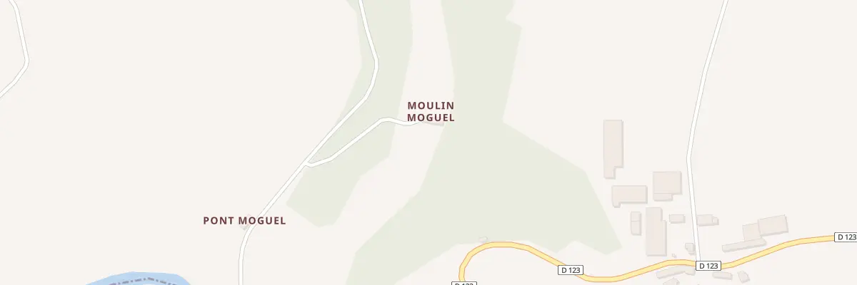 Plan du 541 Moulin Moguel à Querrien