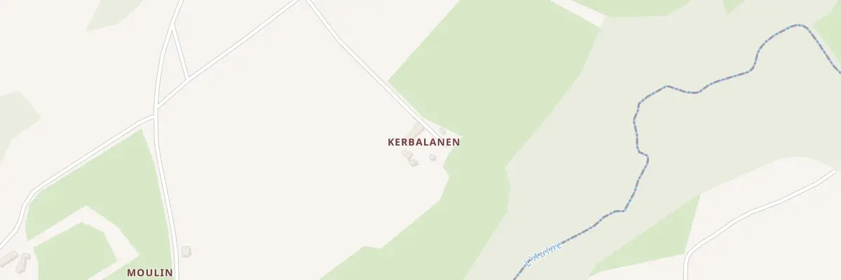 Plan du 133 Kerbalanen à Bolazec