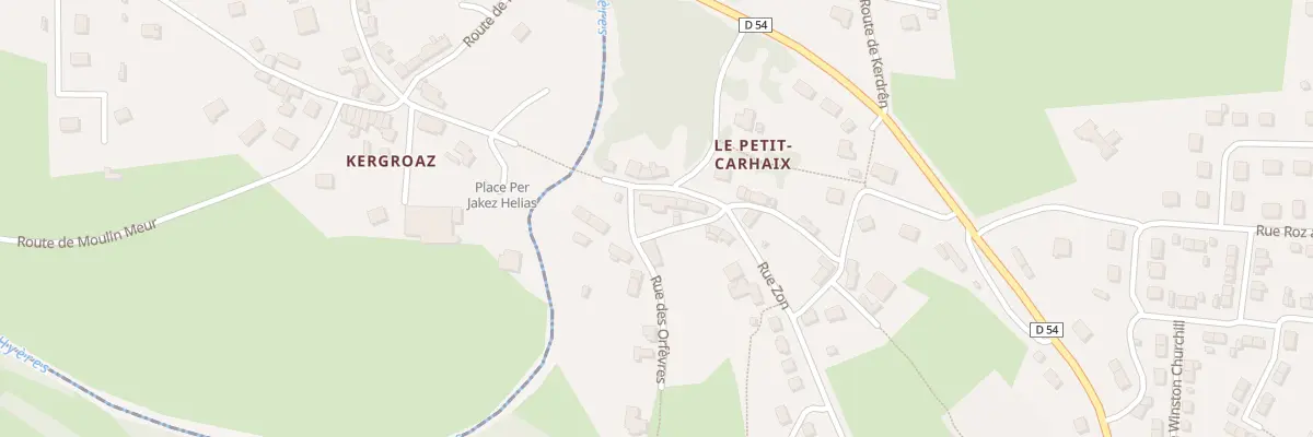 Plan du 1 Rue des Orfèvres à Carhaix-Plouguer