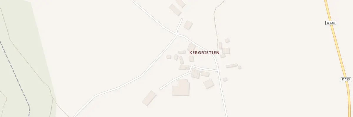 Plan du 5317 Kergristien à Querrien