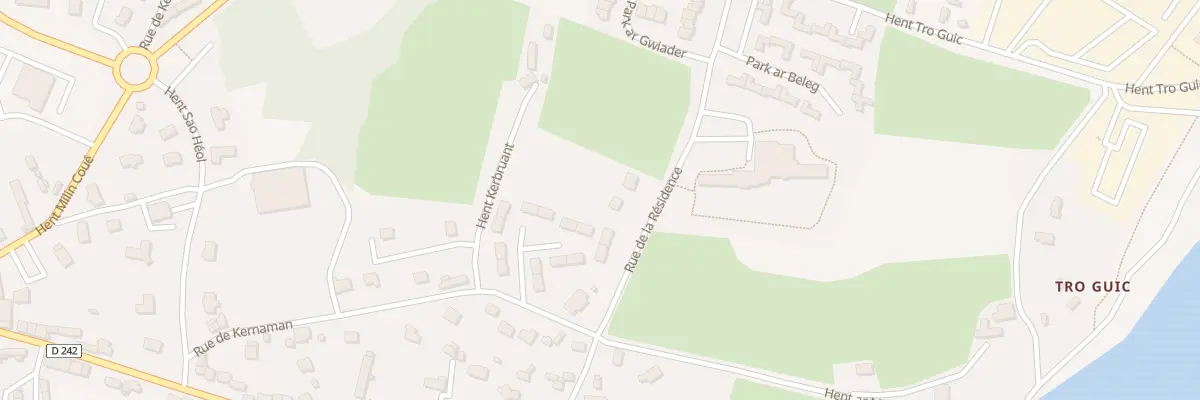Plan du 19 Rue de la Résidence à Guerlesquin