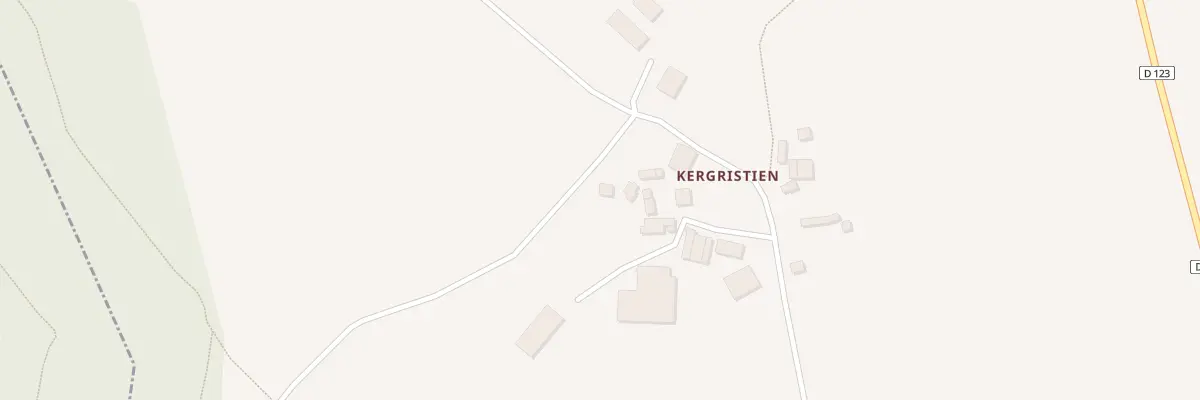Plan du 71 Kergristien à Querrien